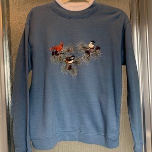Double collar bird crewneck